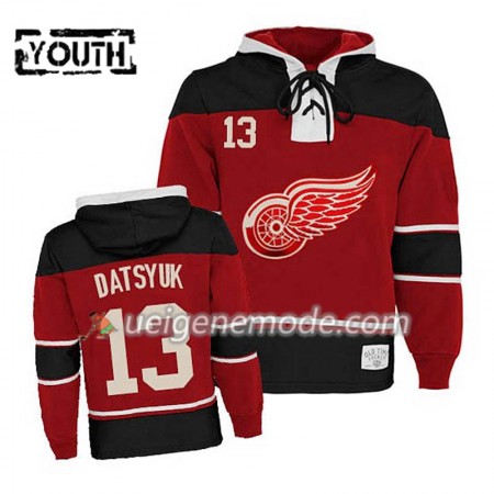 Kinder Eishockey Detroit Red Wings Pavel Datsyuk 13 Rot Sawyer Hooded Sweatshirt